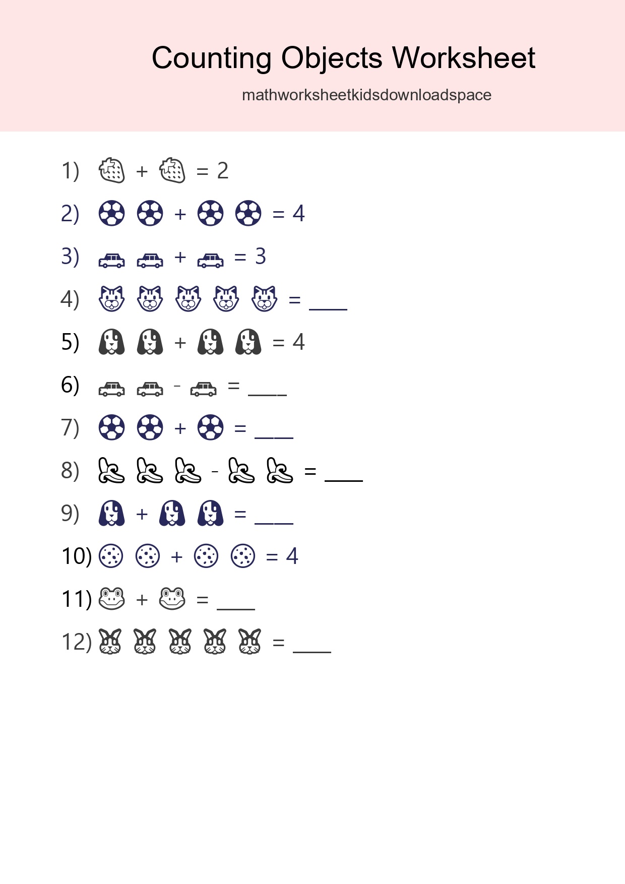 Learn Counting With Pictures Worksheet (Pre-K) - Part 157