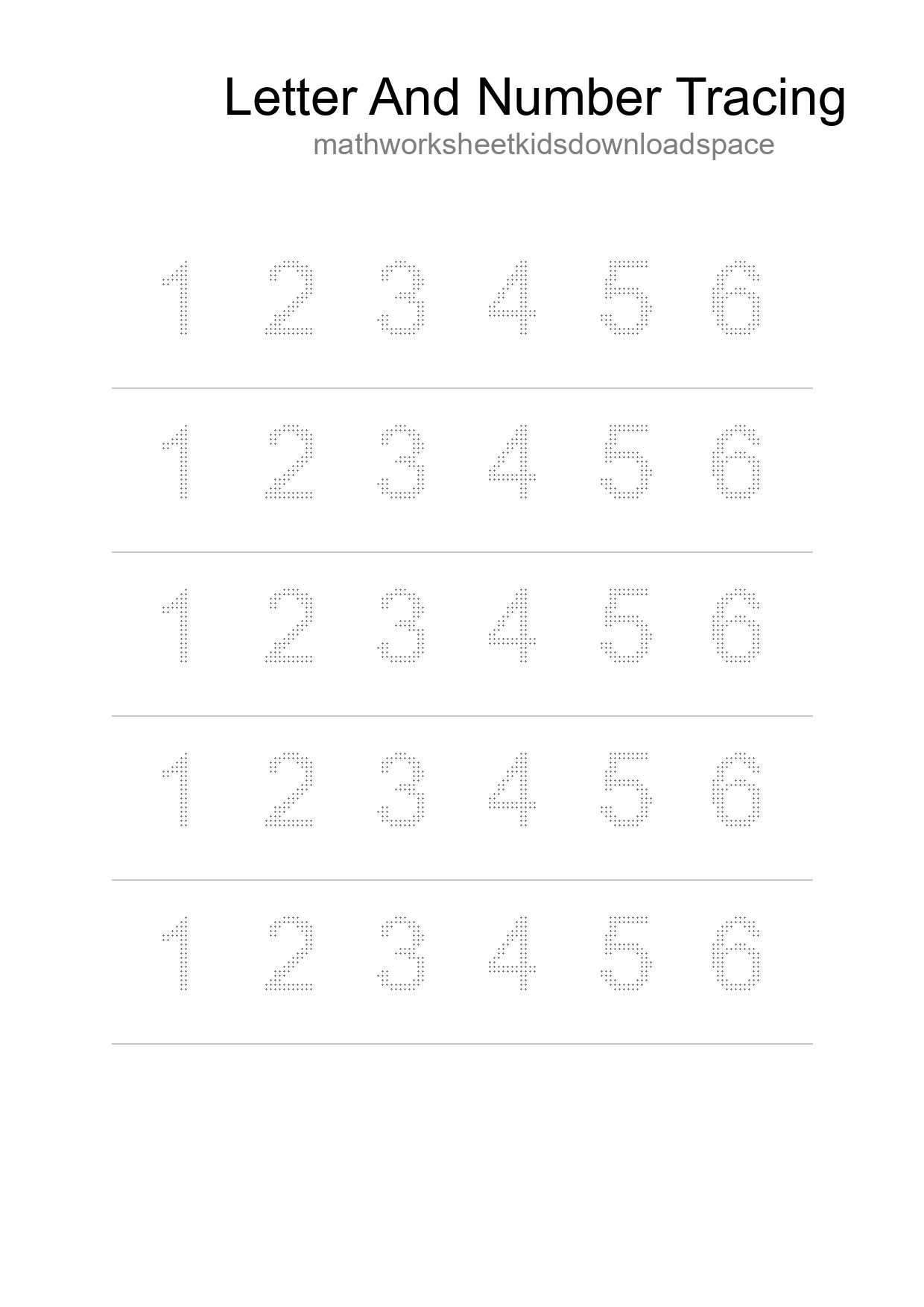 Printable Tracing Worksheet For Kids - Part 32